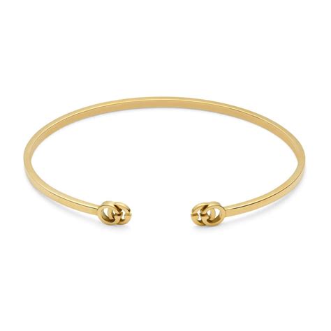 Gucci GG Running 18ct Gold Torq Bangle at Fraser Hart